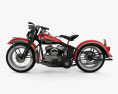 Harley-Davidson 45 WL 1940 3d model side view