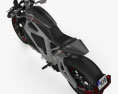 Harley-Davidson LiveWire with HQ dashboard 2014 3d model top view