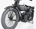 Harley-Davidson 19W Sport Twin 1919 3d model wire render