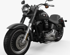 Harley-Davidson FLSTFB Softail Fat Boy Lo 2010 3D模型