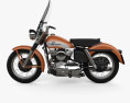 Harley-Davidson KH Elvis Presley 1956 3D-Modell Seitenansicht