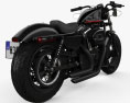 Harley-Davidson Sportster 1200 Forty-Eight 2013 3d model back view