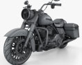Harley-Davidson Road King 2018 3d model wire render