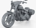 Harley-Davidson FLSB Sport Glide 107 2018 3d model clay render