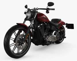 Harley-Davidson FXBRS Breakout 114 2018 Modelo 3d