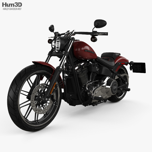 Harley-Davidson FXBRS Breakout 114 2018 3D 모델 