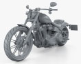 Harley-Davidson FXBRS Breakout 114 2018 3d model clay render
