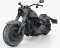 Harley-Davidson SDBV Fat Boy 114 2018 3Dモデル wire render