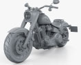 Harley-Davidson SDBV Fat Boy 114 2018 3D-Modell clay render