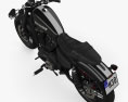 Harley-Davidson XL 1200 CX roadster 2018 Modello 3D vista dall'alto