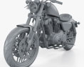 Harley-Davidson XL 1200 CX roadster 2018 3Dモデル clay render