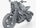 Harley-Davidson LiveWire 2019 3D модель clay render