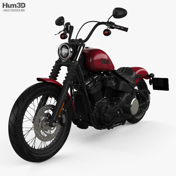 Harley-Davidson Street Bob 2018 3D-Modell