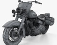 Harley-Davidson Heritage Classic 2018 3d model wire render