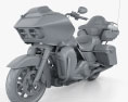 Harley-Davidson Road Glide Ultra 2018 Modello 3D clay render
