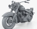 Harley-Davidson Deluxe 107 2021 3d model clay render