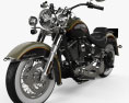Harley-Davidson Softail Deluxe with HQ dashboard 2006 3D 모델 