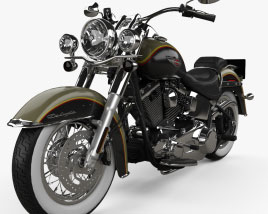 Harley-Davidson Softail Deluxe 2006 Modello 3D