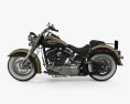 Harley-Davidson Softail Deluxe 2006 Modelo 3D vista lateral