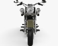 Harley-Davidson Softail Deluxe with HQ dashboard 2006 3D模型 正面图
