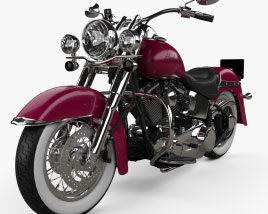 Harley-Davidson Softail Deluxe Custom 2006 Modelo 3D
