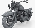 Harley-Davidson Softail Deluxe Custom 2006 3D-Modell wire render