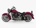 Harley-Davidson Softail Deluxe Custom with HQ dashboard 2006 3d model side view