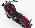 Harley-Davidson Softail Deluxe Custom 2006 3D-Modell Draufsicht