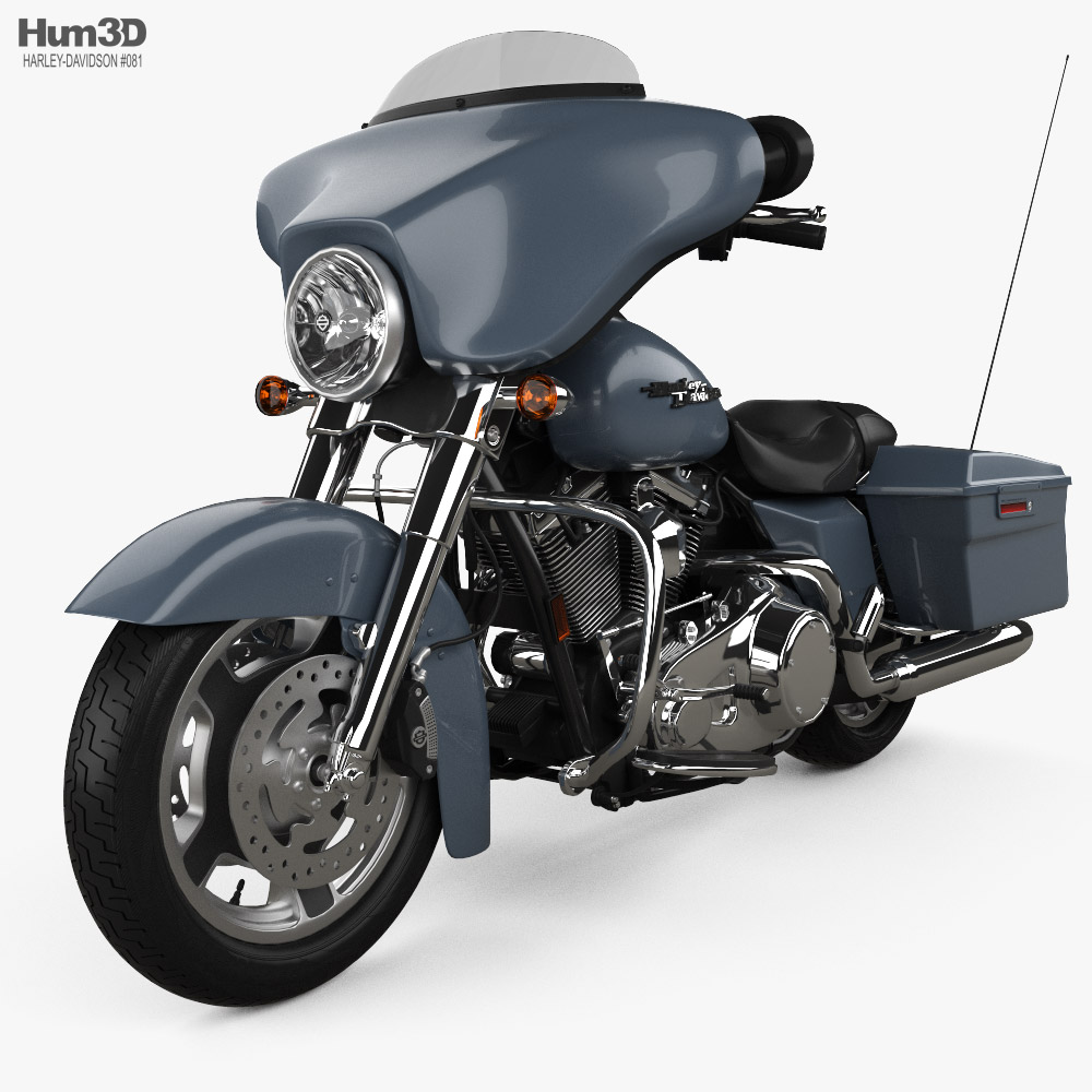 Harley-Davidson Street Glide 2008 Modello 3D