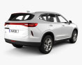 Haval H6 with HQ interior 2022 3d model back view