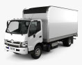 Hino 195 ibrido Box Truck 2013 Modello 3D