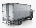 Hino 195 hybrid Box Truck 2013 3d model
