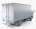 Hino 195 hybrid Box Truck 2013 3d model