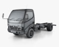 Hino 300-616 Chasis de Camión 2007 Modelo 3D wire render