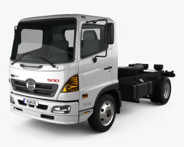 Hino 500 FC (1018) 섀시 트럭 2008 3D 모델 