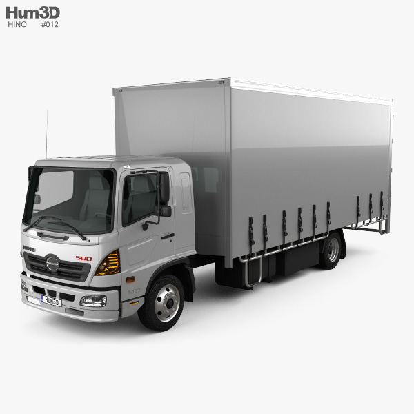 Hino 500 FD (1027) Load Ace Kofferfahrzeug 2008 3D-Modell