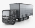 Hino 500 FD (1027) Load Ace Box Truck 2008 3d model wire render
