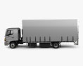 Hino 500 FD (1027) Load Ace Box Truck 2008 3d model side view