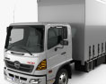 Hino 500 FD (1027) Load Ace Box Truck 2008 3d model