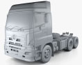 Hino 700 (2845) Camion Trattore 2009 Modello 3D clay render