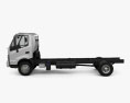 Hino 195 Chassis Truck with HQ interior 2016 3d model side view