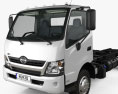 Hino 195 Fahrgestell LKW mit Innenraum 2012 3D-Modell