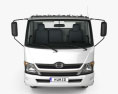 Hino 195 Fahrgestell LKW mit Innenraum 2012 3D-Modell Vorderansicht