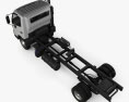 Hino 195 Chassis Truck 2016 3d model top view