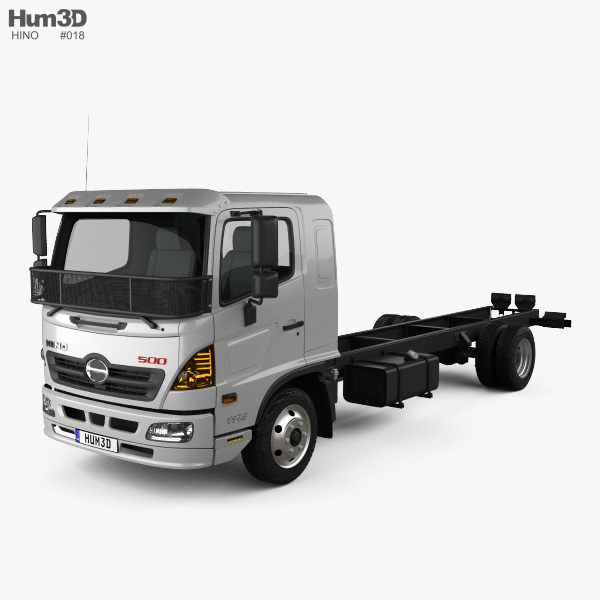 Hino 500 FD (1124) Camion Châssis 2016 Modèle 3D