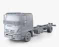Hino 500 FD (11242) Chasis de Camión 2016 Modelo 3D clay render