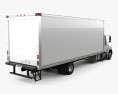 Hino 258 Box Truck 2017 3d model back view
