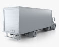 Hino 258 Box Truck 2017 3d model