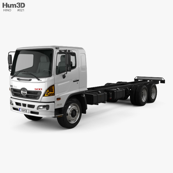 Hino 500 FC LWB Fahrgestell LKW 2016 3D-Modell