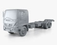 Hino 500 FC LWB Camião Chassis 2016 Modelo 3d argila render